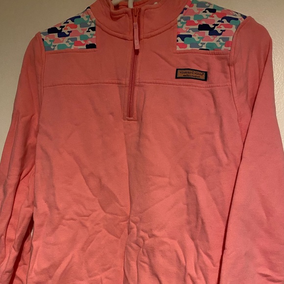 Vineyard Vines pink quarter zip - Picture 1 of 3